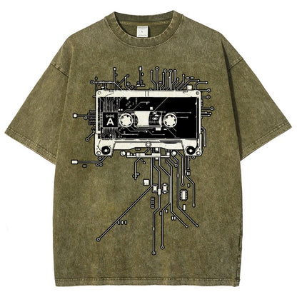 Retro Cassette Vintage Distressed T-shirt