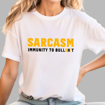 Sarcasm Immunity To Bull$H!T Geek T-Shirt