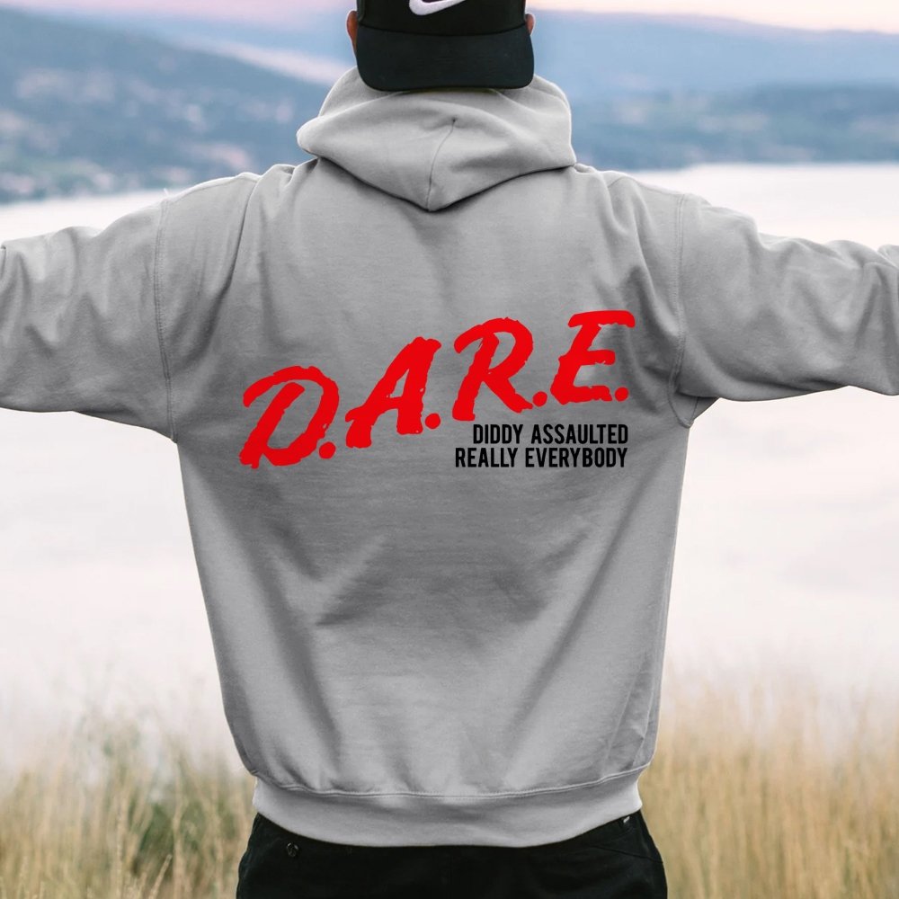 NO DIDDY Printed Back Unisex Cotton Hoodie
