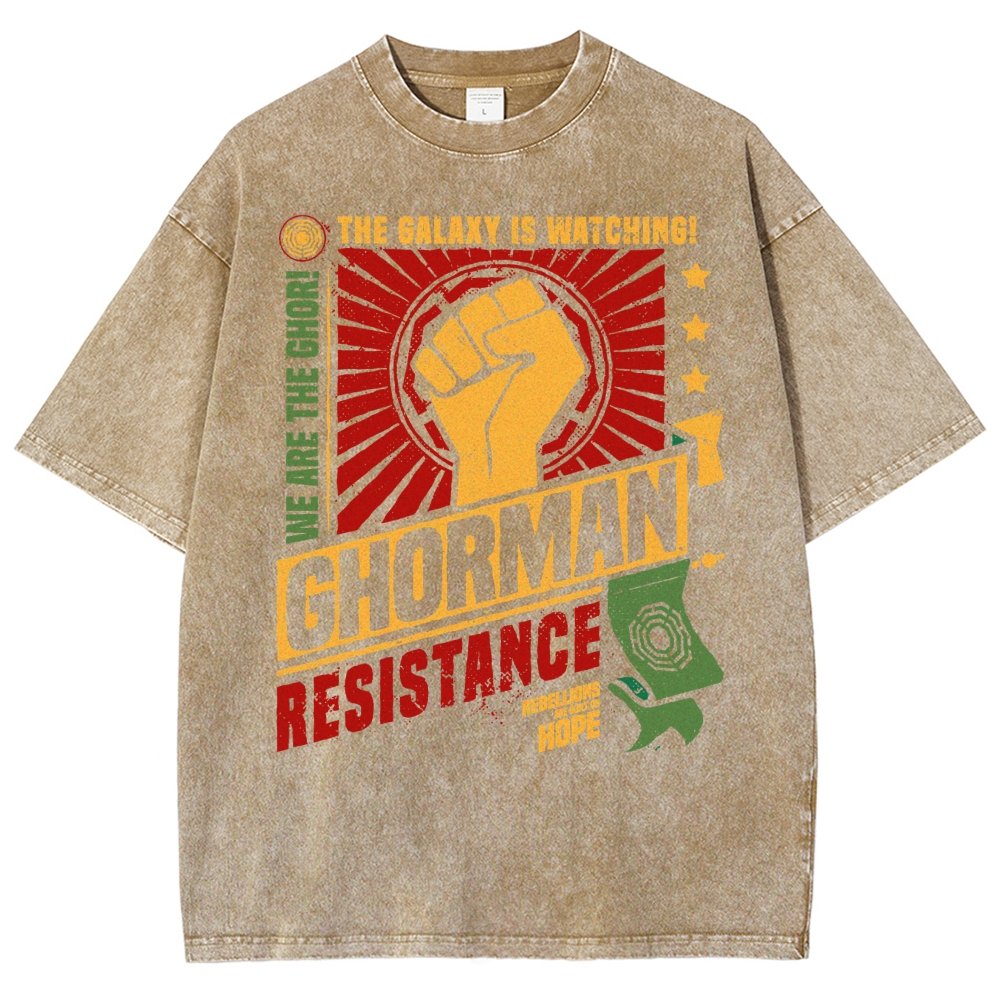 Galactic Resistance Vintage Distressed T-shirt