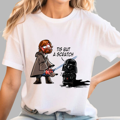 Scratch Skirmishes Tis But A Scratch Geek T-Shirt