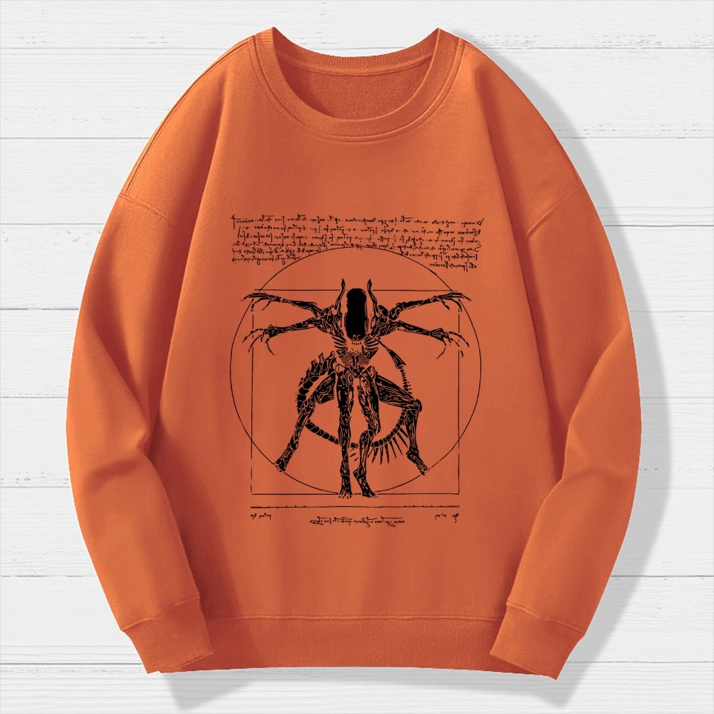 Mystery Creature Geek Cotton Sweatshirt