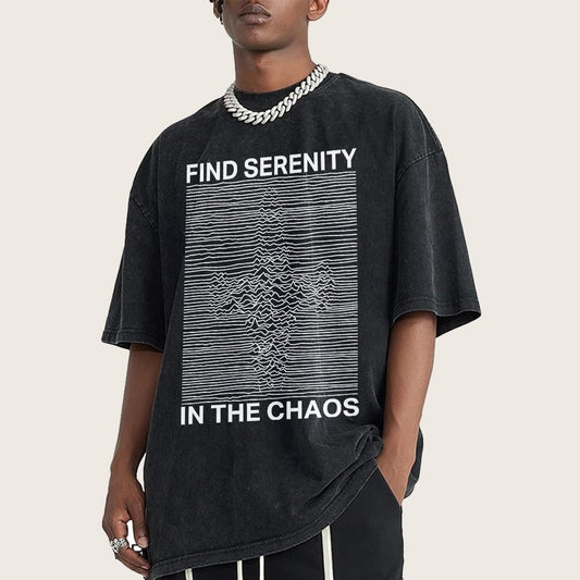 Serenity In Chaos Vintage Distressed T-shirt