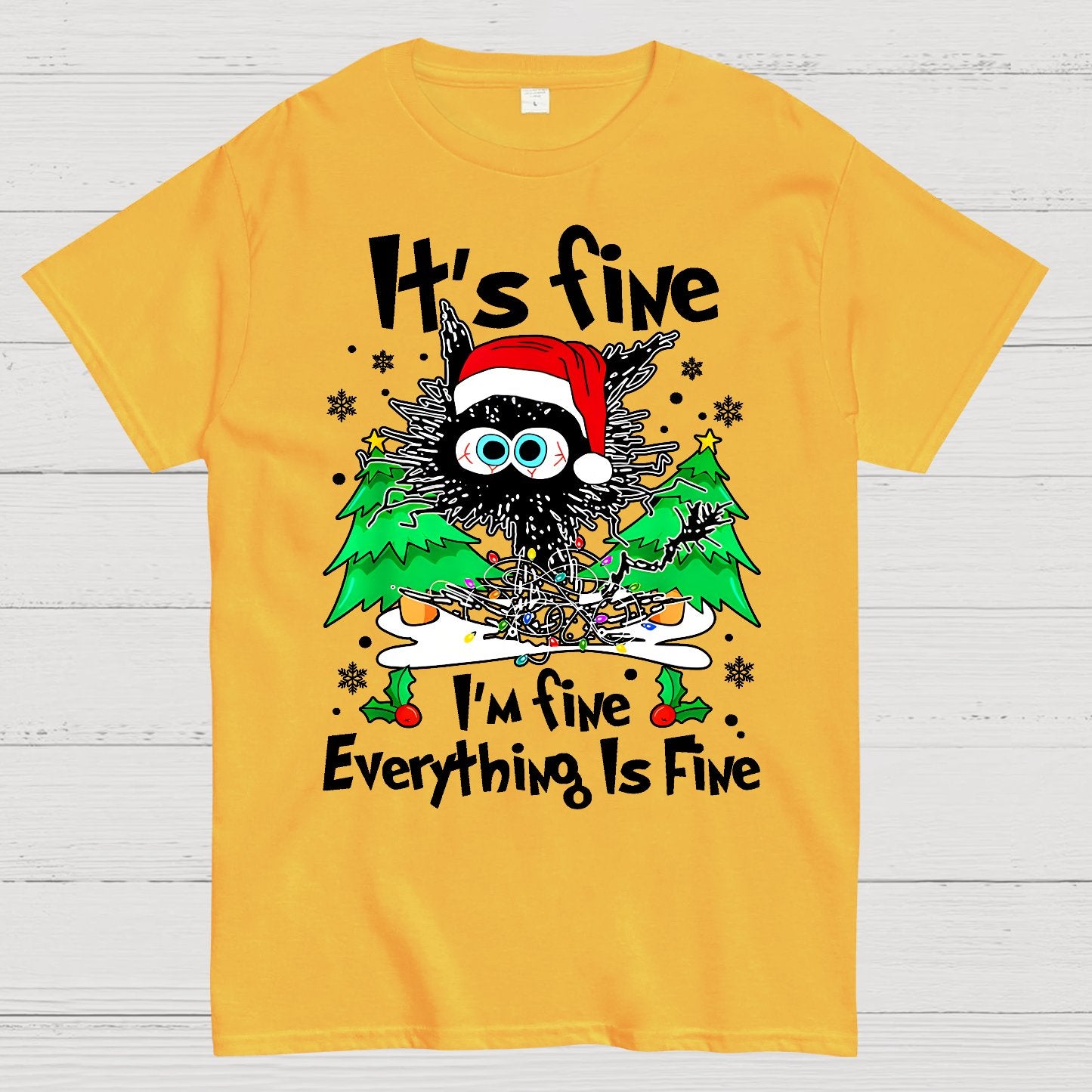It's Fine I'm Fine Everything Is Fine Geek T-Shirt