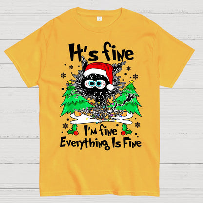 It's Fine I'm Fine Everything Is Fine Geek T-Shirt