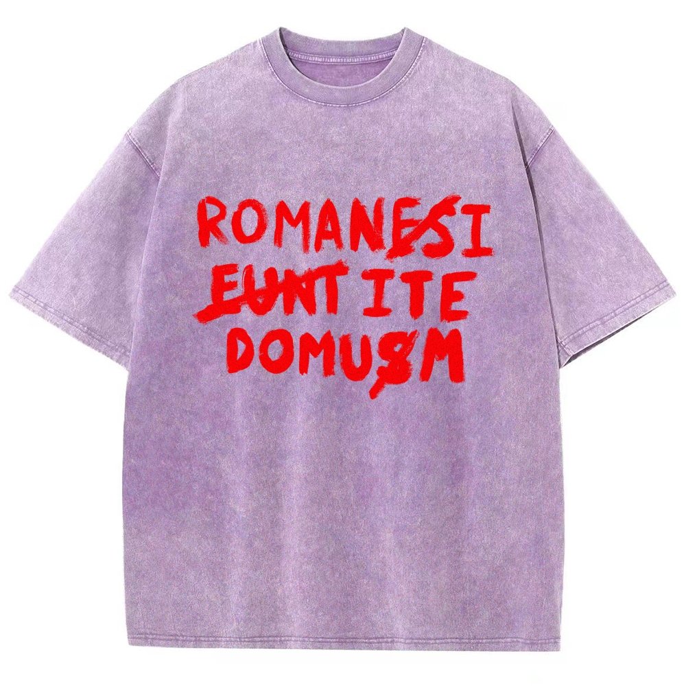 Romani Ite Domum Vintage Distressed T-shirt