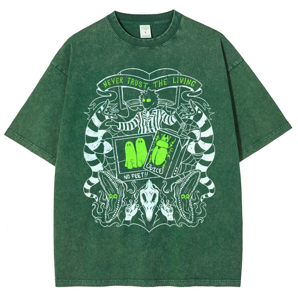 Never Trust the Living Vintage Distressed T-shirt