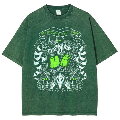Never Trust the Living Vintage Distressed T-shirt