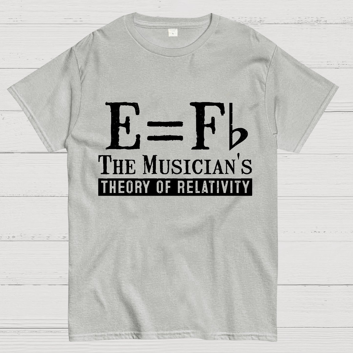 E Equals F Flat Theory of Relativity Geek T-Shirt