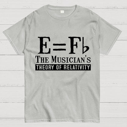 E Equals F Flat Theory of Relativity Geek T-Shirt