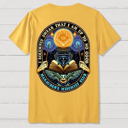 Mischief Club Front And Back Printing Geek T-Shirt