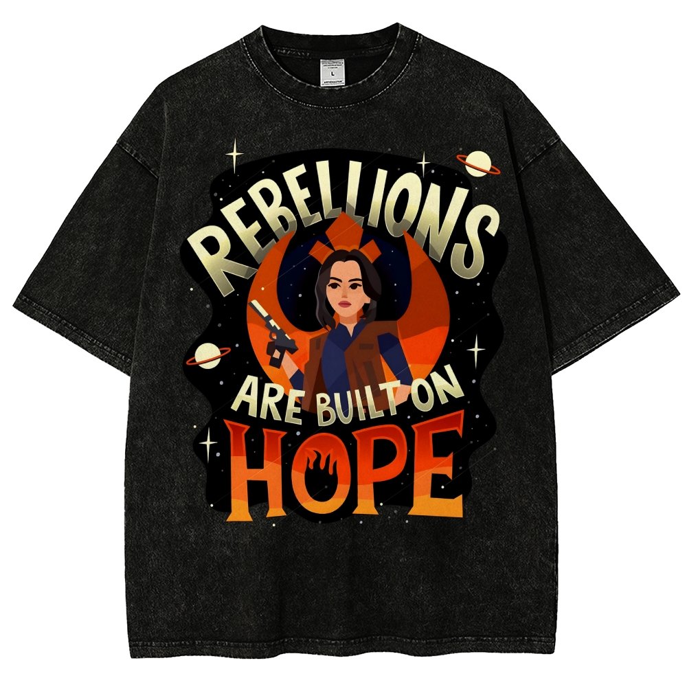 Rebellions Are Built on Hope Vintage Distressed T-shirt
