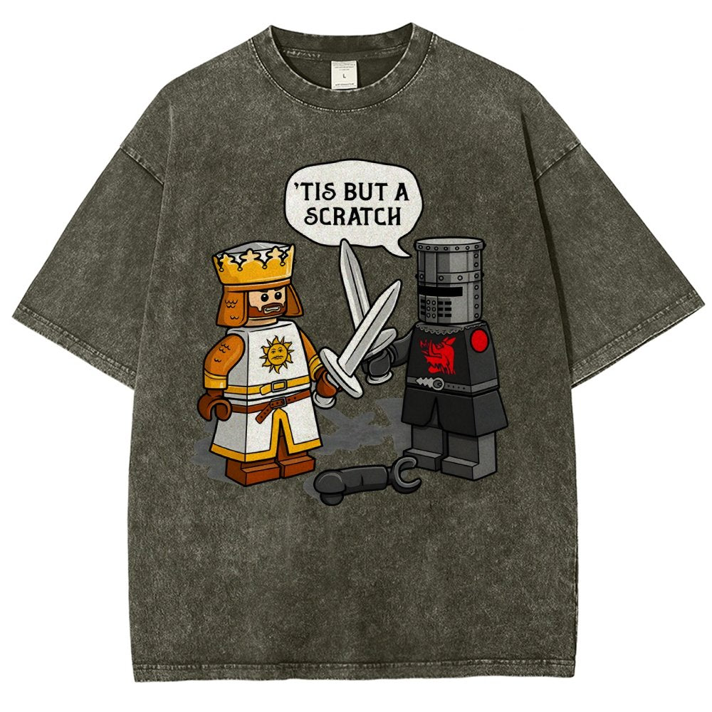 King Vs Knight Vintage Distressed T-shirt