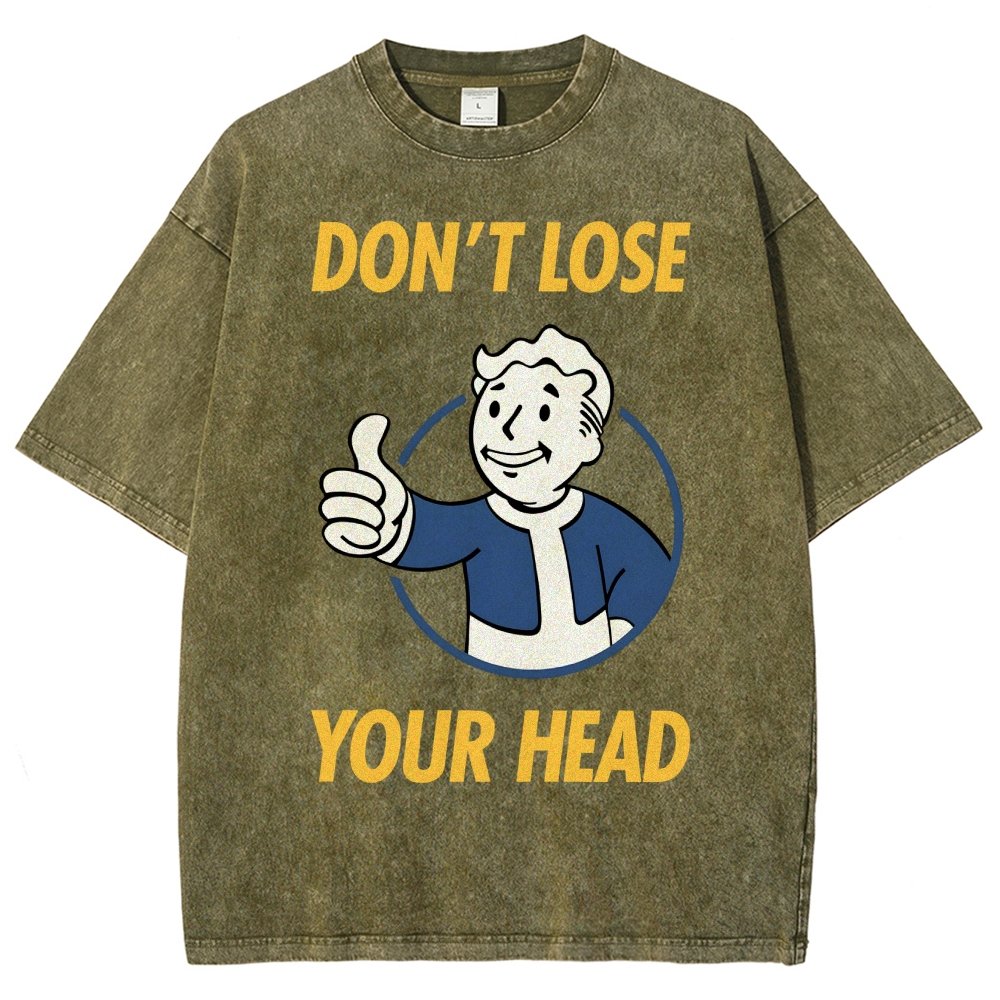 Don't Lose Your Head  Vintage Distressed T-shirt