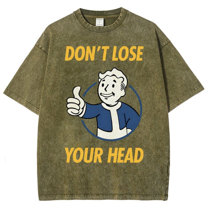 Don't Lose Your Head  Vintage Distressed T-shirt