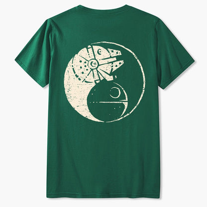 Balancing The Energy Front And Back Printing Geek T-Shirt