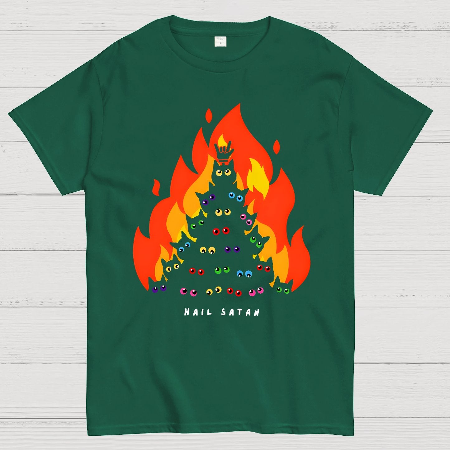 Hail Satan Geek T-Shirt