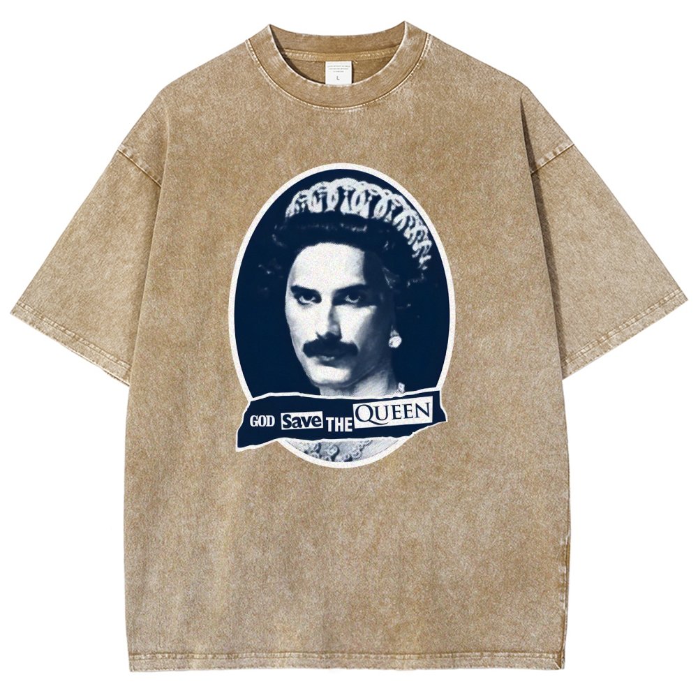 God Save The Queen Vintage Distressed T-shirt
