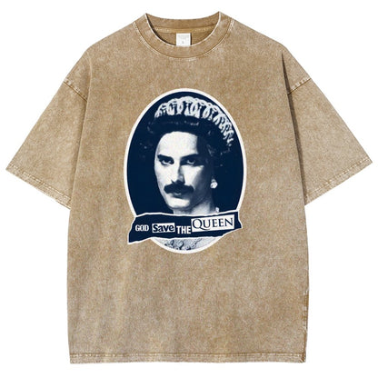 God Save The Queen Vintage Distressed T-shirt