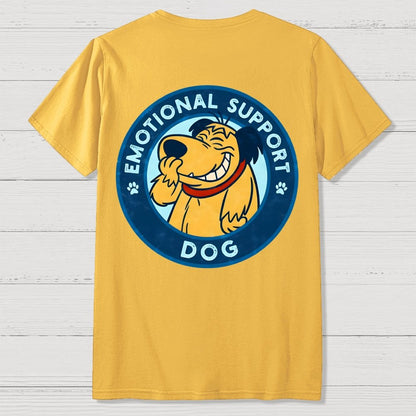 Dog Support Or Not? Back-printed Geek T-shirt