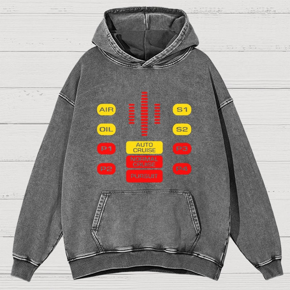 Kit Dashboard Supercar Vintage Distressed Hoodie