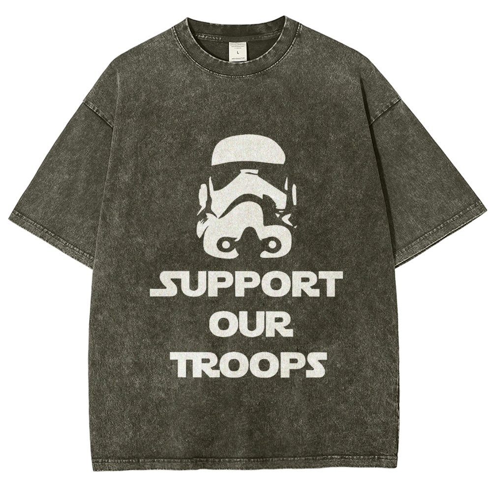 Support Our Troops Vintage Distressed T-shirt
