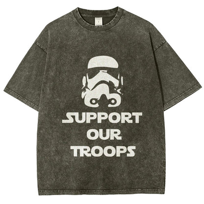 Support Our Troops Vintage Distressed T-shirt