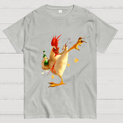 Fighting Chickens Funny Geek T-Shirt