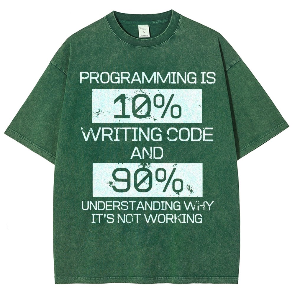 Funny Gift Programmer Computer Vintage Distressed T-shirt