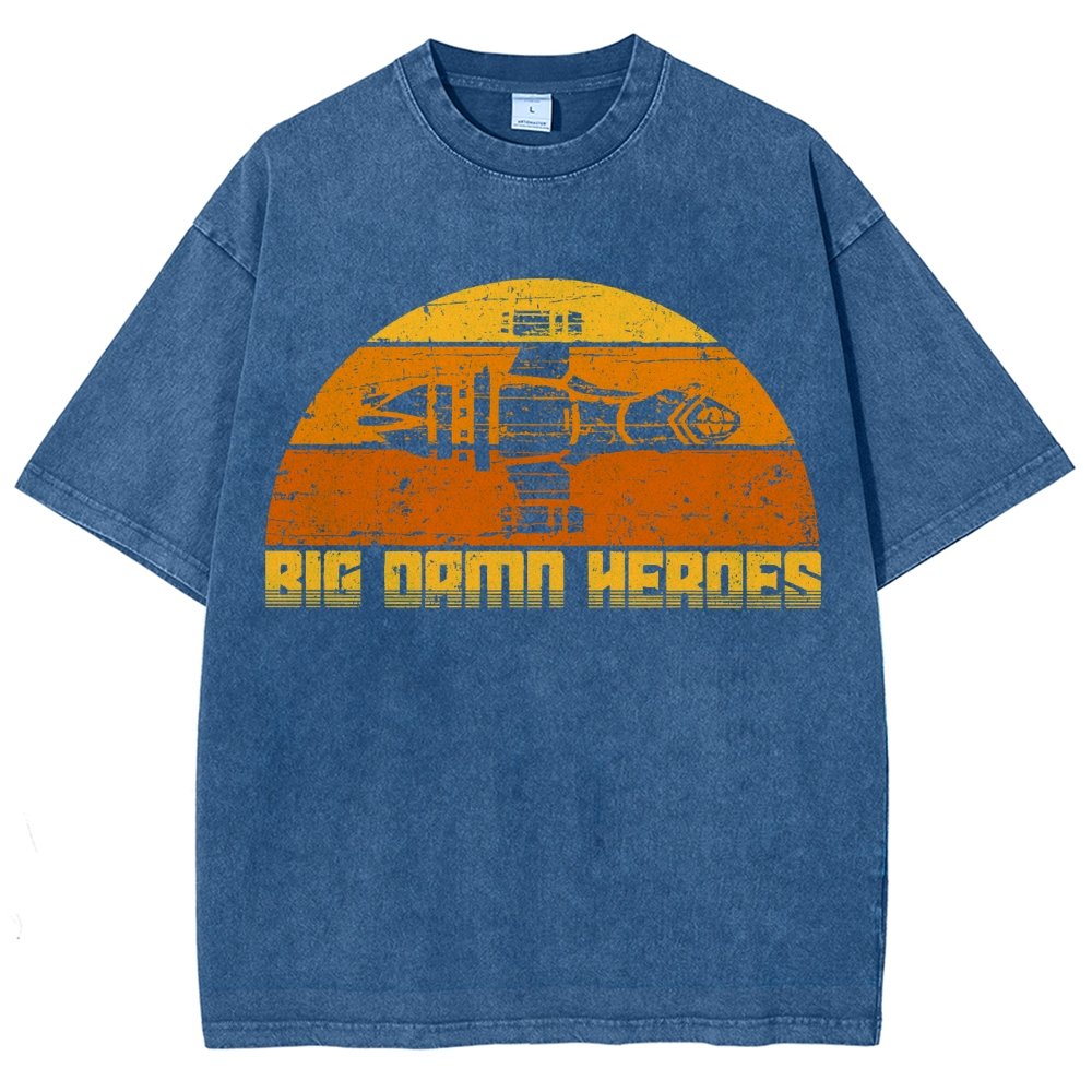Big Damn Vintage Heroes Vintage Distressed T-shirt