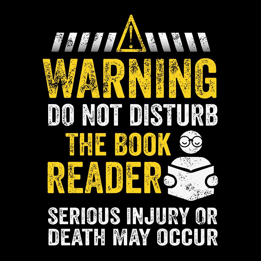 Warning Do Not Disturb The Book Reader Geek T-Shirt