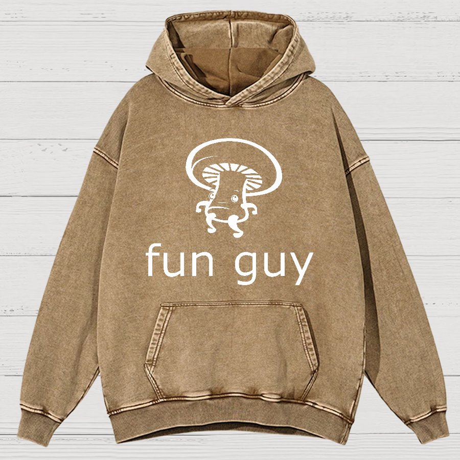 Fun Guy Vintage Distressed Hoodie