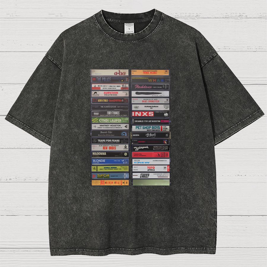 Classic Cassette Tape Vintage Distressed T-shirt