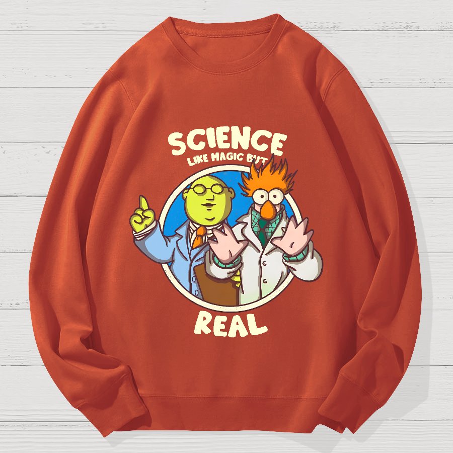 Science Like Magic Geek Cotton Sweatshirt