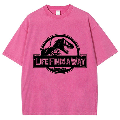 Life Finds A Way Vintage Distressed T-shirt