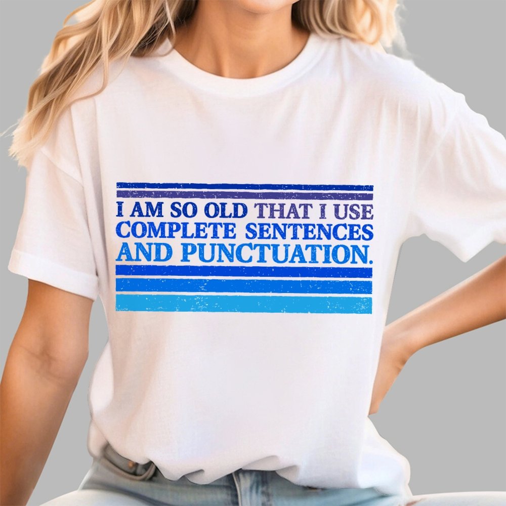 Complete Sentences and Punctuation Unisex Geek T-Shirt