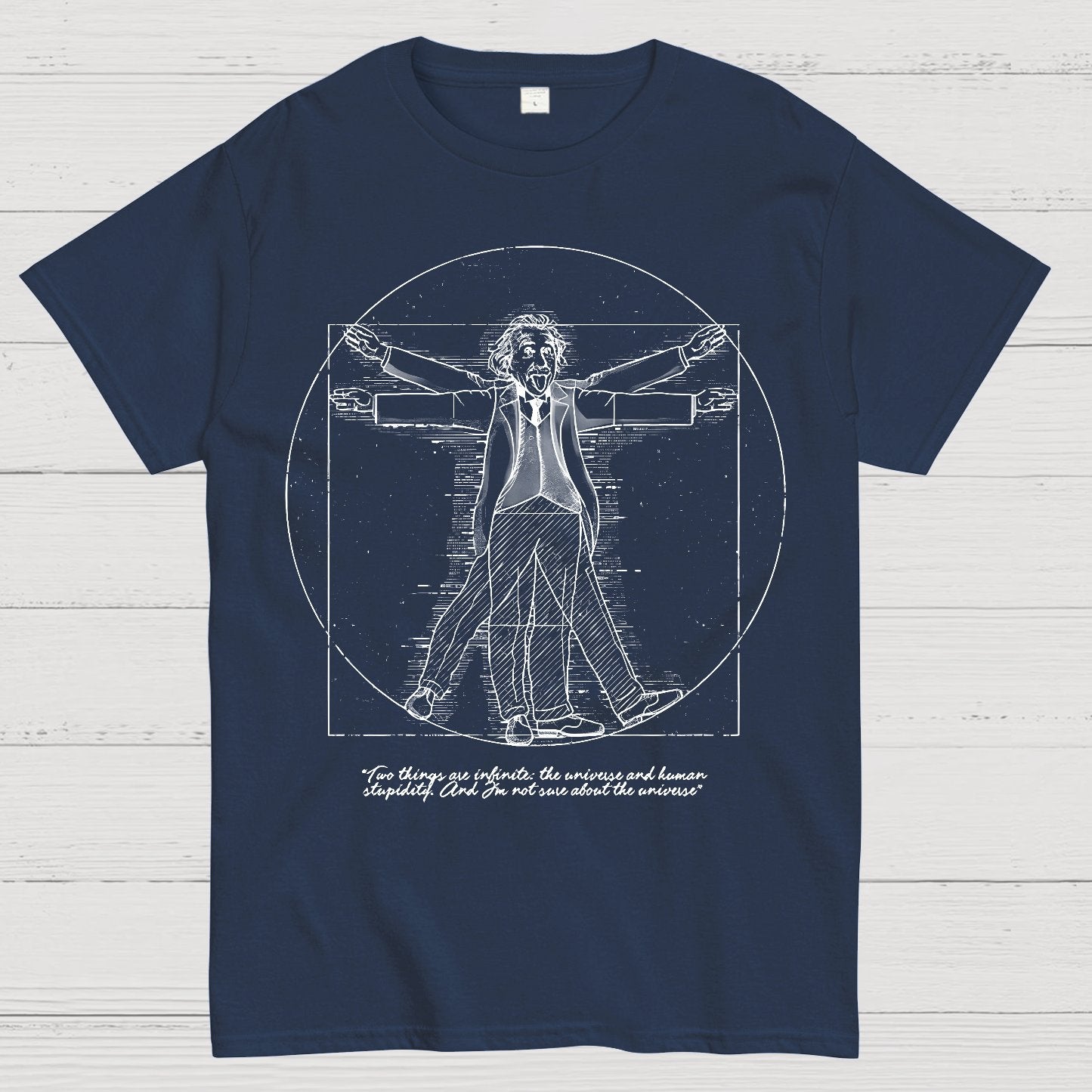 Vitruvian Genius Geek T-Shirt
