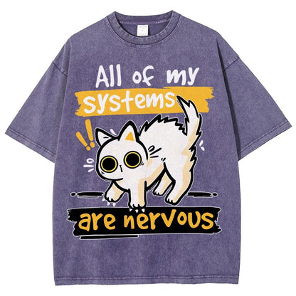 All of my Systems are Nervous Vintage Distressed T-shirt