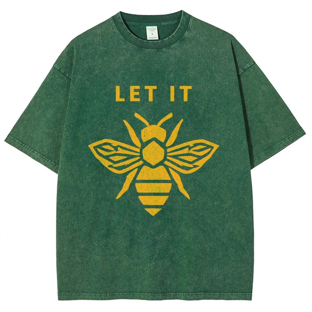 Let It Bee Vintage Distressed T-shirt