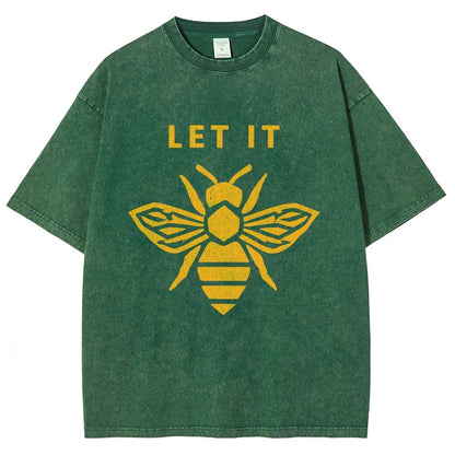 Let It Bee Vintage Distressed T-shirt