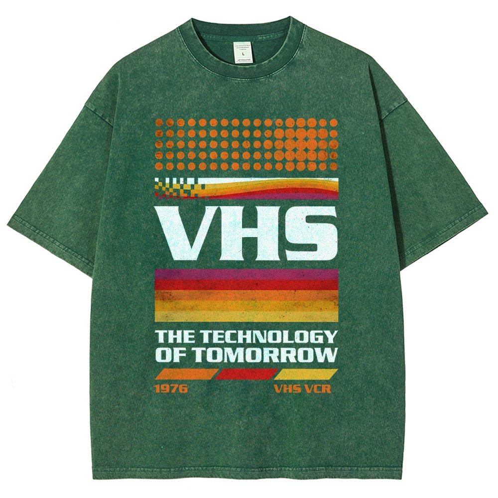 VHS Tech Vintage Distressed T-shirt