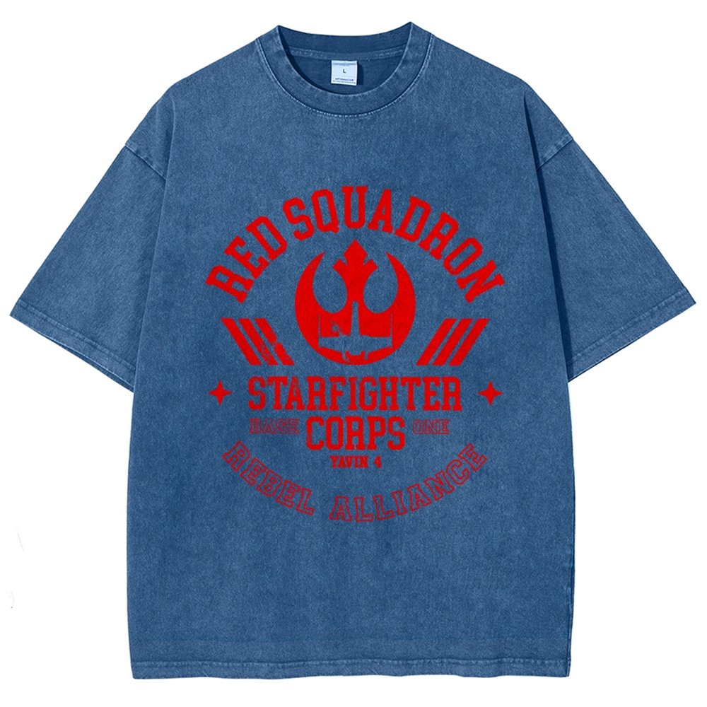 Red Star Squadron Base One Vintage Distressed T-shirt