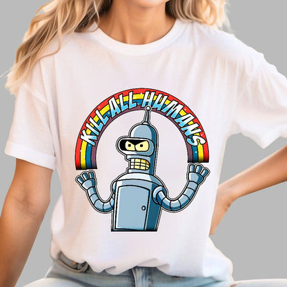 Shiny Metal Robot Geek T-Shirt