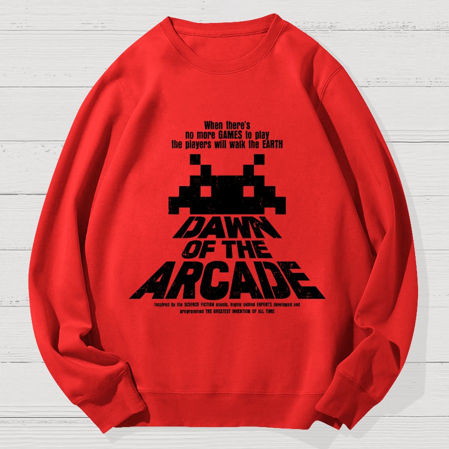 Dawn of the Arcade Geek Cotton Sweatshirt