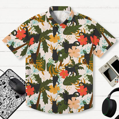 Forest Black Cat Art Geek Shirt
