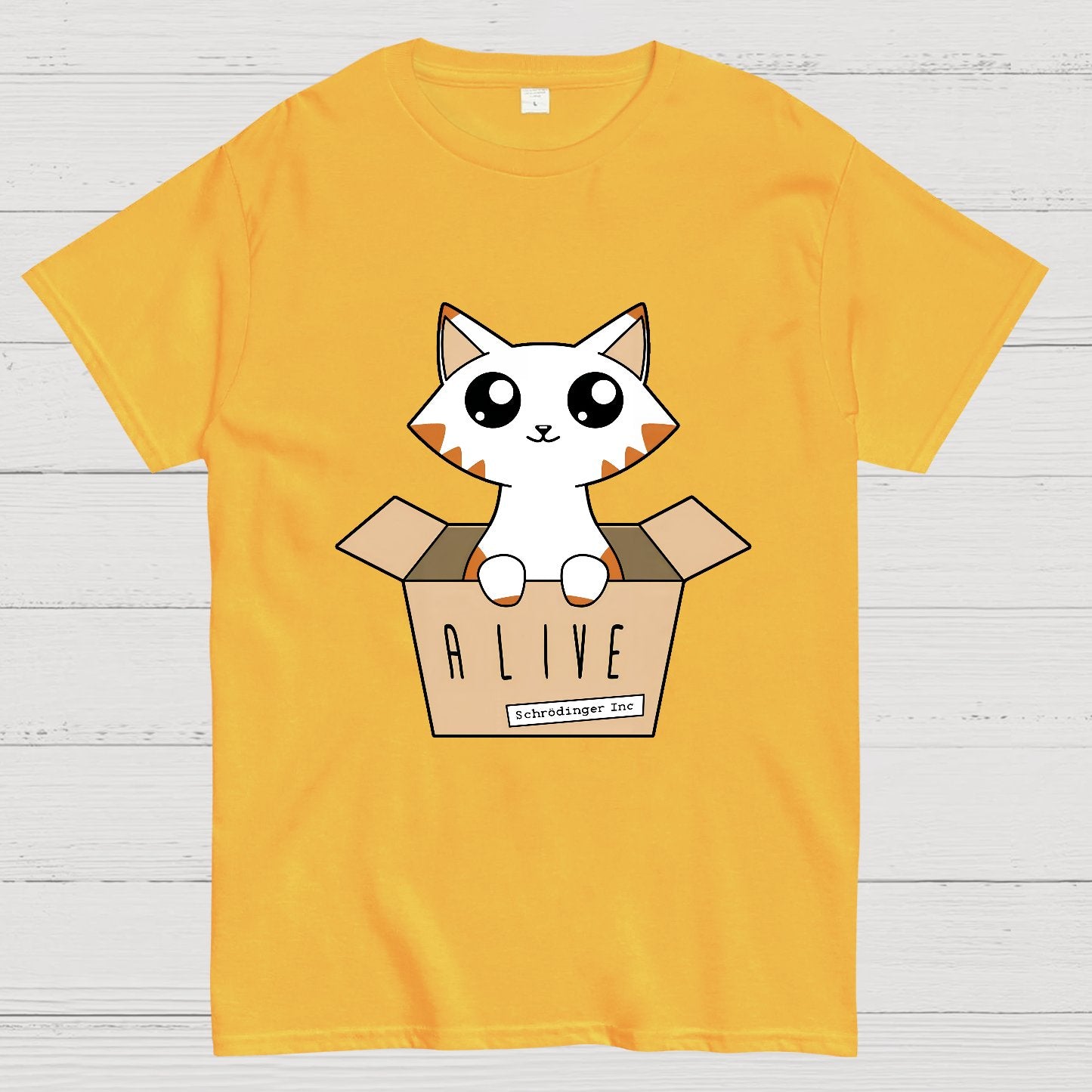 Schrödinger's Cat Glow in the Dark Nerdy T-Shirt