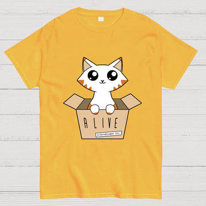 Schrödinger's Cat Glow in the Dark Nerdy T-Shirt