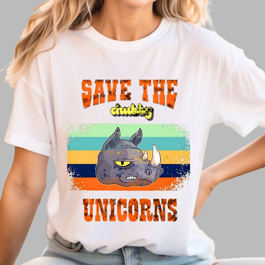 Save the Chubby Unicorns Geek T-Shirt