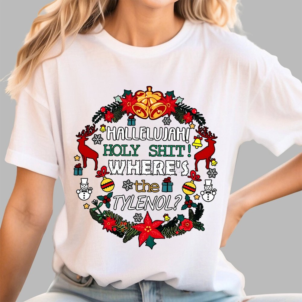 Where's The Tylenol Christmas. Autism Awareness Geek T-Shirt