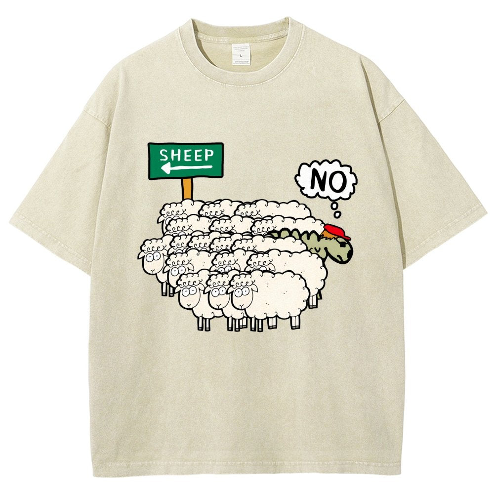 Don’T Be A Sheep Vintage Distressed T-shirt
